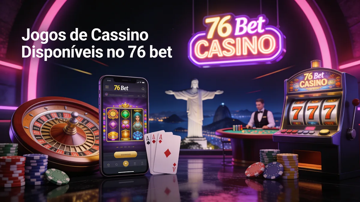 Jogos de Cassino Disponíveis no 76 bet para jogadores no Brasil